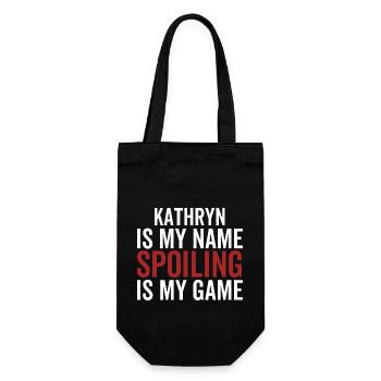 Kathryn est mon nom Spoiling est mon jeu - Sac à bouteille - noir - Devant