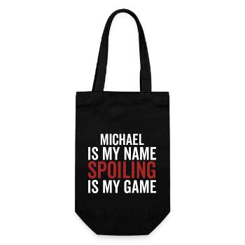 Michael est mon nom Spoiling est mon jeu - Sac à bouteille - noir - Devant