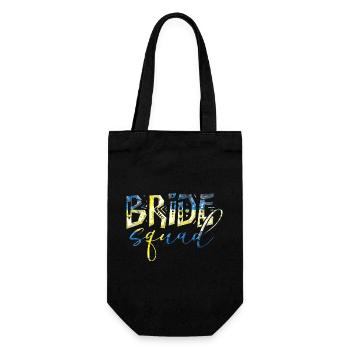 Bride bride wedding stag party bridesmaid party stag party - Gift Bag for Bottles - black - Front
