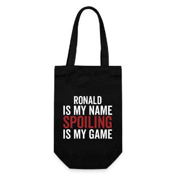 Ronald est mon nom Spoiling est mon jeu - Sac à bouteille - noir - Devant