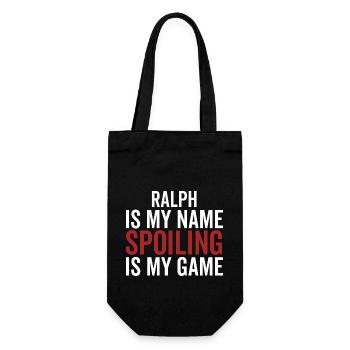 Ralph est mon nom Spoiling est mon jeu - Sac à bouteille - noir - Devant