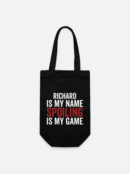 Richard est mon nom Spoiling est mon jeu - Sac à bouteille - noir