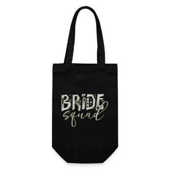 Bride bride wedding stag party bridesmaid party stag party - Gift Bag for Bottles - black - Front