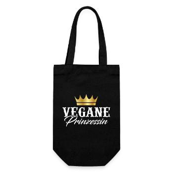 Vegan Princess - Gift Bag for Bottles - black - Front