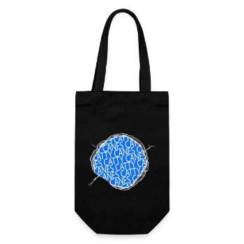 Chat Humour Guenon Big Cat Anniversaire Cartoon Cat - Sac à bouteille - noir - Devant