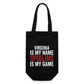 Virginia ist mein Name Verderben ist mein Spiel - Geschenkbeutel für Flaschen - Schwarz - Vorne