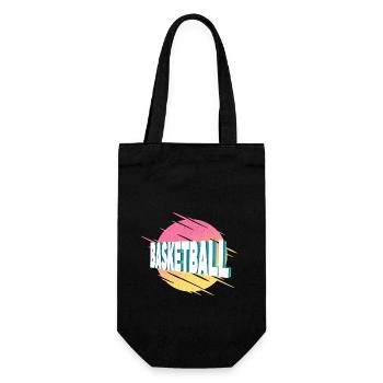 Basketball Basketballer Sport Vintage Retro - Gift Bag for Bottles - black - Front