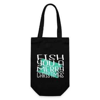 Présentez des tournois de pêche en cadeau mignons de mer - Sac à bouteille - noir - Devant