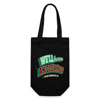 christmas vacation sayings beards bodybuilder - Geschenkbeutel für Flaschen - Schwarz - Vorne