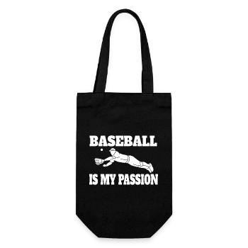 Baseball Baseball Game Baseball Lovers Gift - Gift Bag for Bottles - black - Front
