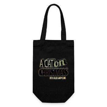 present idea joke quote present christmas present - Gift Bag for Bottles - black - Front