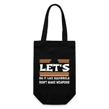 present birthday present bday quote funny sayings - Gift Bag for Bottles - black - Front
