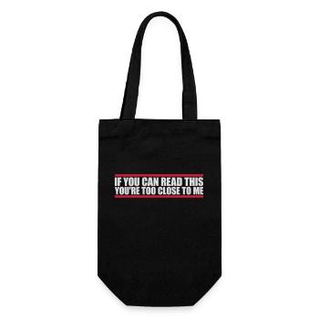 trop près de moi - Sac à bouteille - noir - Devant