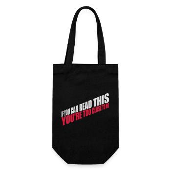 trop près de moi - Sac à bouteille - noir - Devant