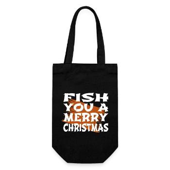 achigan pêche queue de fée présent idée humour animal - Sac à bouteille - noir - Devant