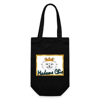 Madame Chic, T-shirt, sweater, accessories - Gift Bag for Bottles - black - Front