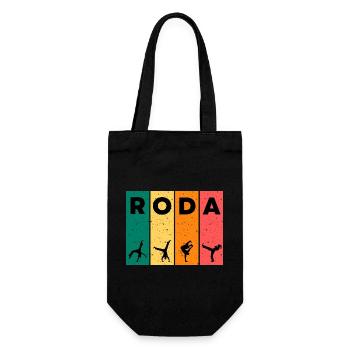 RODA T-Shirt | Capoeira Design - Gift Bag for Bottles - black - Front