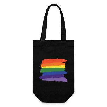 Rainbow Paint Brushes (Large) - Gift Bag for Bottles - black - Front