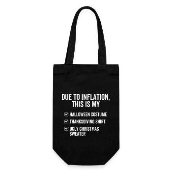 En raison de l’inflation, c’est mon costume d’Halloween que - Sac à bouteille - noir - Devant