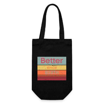 Just better - Geschenkbeutel für Flaschen - Schwarz - Vorne