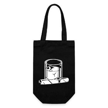 cigar2 - Gift Bag for Bottles - black - Front