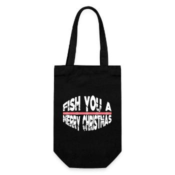Angling Adventure Fishes awkward - Gift Bag for Bottles - black - Front