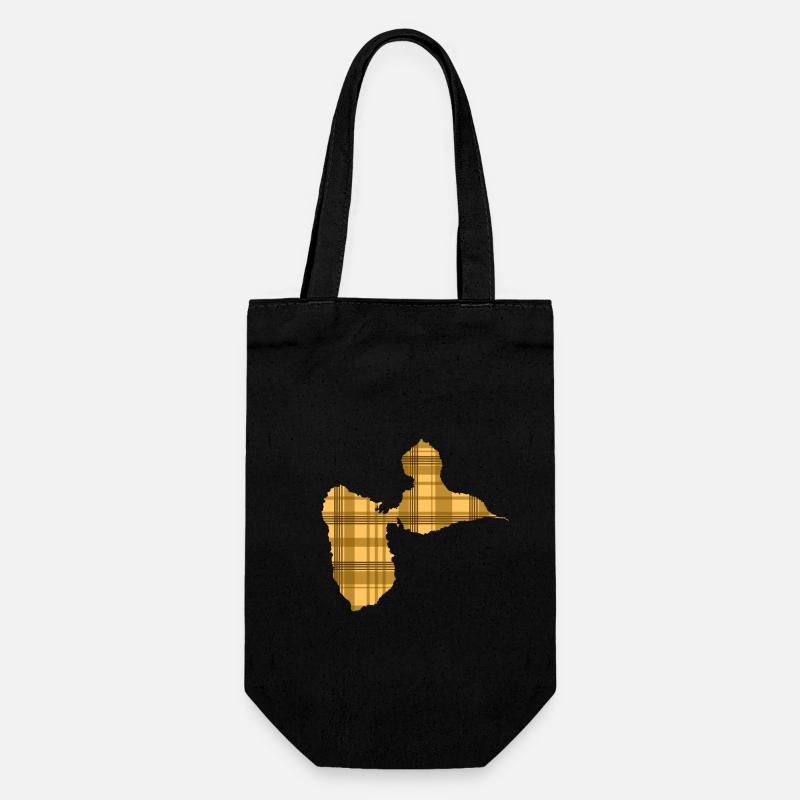Guadeloupe - Gift Bag for Bottles - black