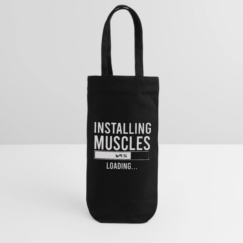 installing muscles loading Gift Bag for Bottles