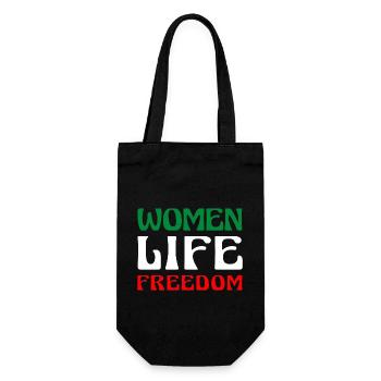Women Life Freedom - Cute Iranian Women - Gift Bag for Bottles - black - Front