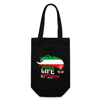 Cute Iranian Women - Women Life Freedom - Sac à bouteille - noir - Devant