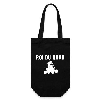 Roi du quad / humour motocross - Sac à bouteille - noir - Devant