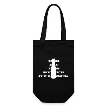 Oh c’est de la bière o horloge - Sac à bouteille - noir - Devant