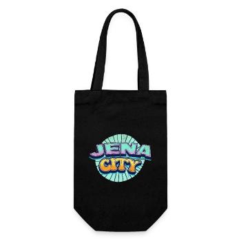 Jena Germany City Font Pop Art Comic - Gift Bag for Bottles - black - Front