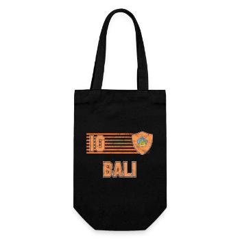 Bali Fußball Mannschaft - Geschenkbeutel für Flaschen - Schwarz - Vorne