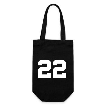 Anzahl 22 - Geschenkbeutel für Flaschen - Schwarz - Vorne