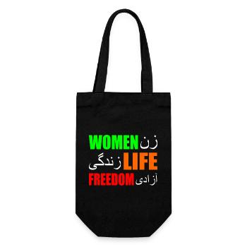 Women life freedom - Gift Bag for Bottles - black - Front