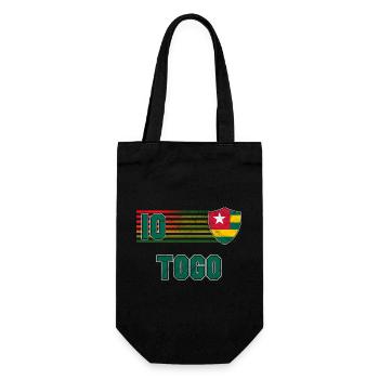 Togo Football Team - Gift Bag for Bottles - black - Front
