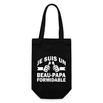 je suis un beau-papa formidable / cadeau beau-père - Sac à bouteille - noir - Devant