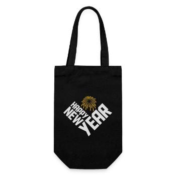 Citation Bonne année - Sac à bouteille - noir - Devant