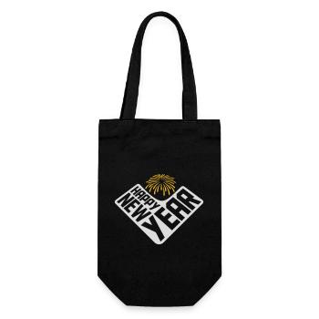 Citation Bonne année - Sac à bouteille - noir - Devant