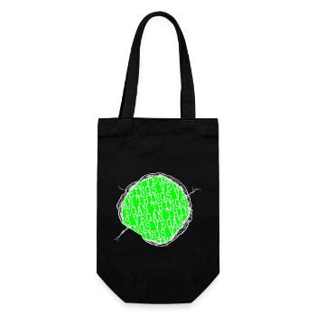 joke cool gift idea birthday gift pro vegan geek - Geschenkbeutel für Flaschen - Schwarz - Vorne