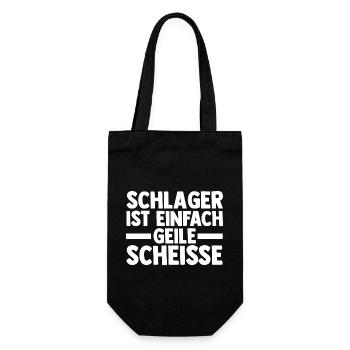 Musik Musiker Schlager - Geschenkbeutel für Flaschen - Schwarz - Vorne