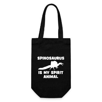 Spinosaurus is my spirit animal - Geschenkbeutel für Flaschen - Schwarz - Vorne
