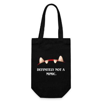 Definitely Not A Mimic - Gift Bag for Bottles - black - Front