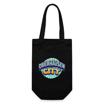 Oberhausen Allemagne Ville Police Pop Art Comic - Sac à bouteille - noir - Devant