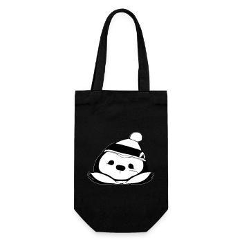 Sloth Christmas Cute Sloths Vector 1 - Gift Bag for Bottles - black - Front