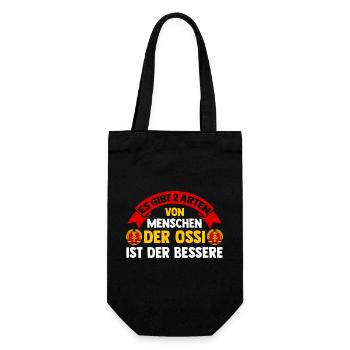 Ostdeutschland Ossi Deutschland DDR - Geschenkbeutel für Flaschen - Schwarz - Vorne