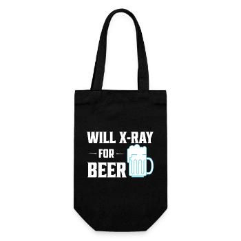 Will X-Ray For Beer X-Ray Rad Tech Radiology - Gift Bag for Bottles - black - Front