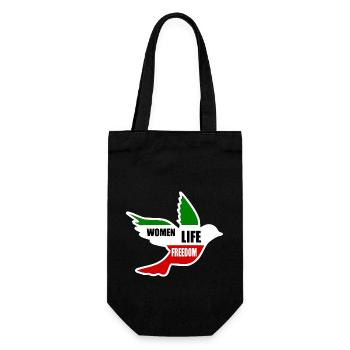 Women life freedom - Sac à bouteille - noir - Devant