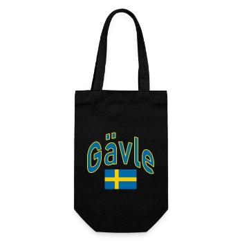 Gävle schweden flagge - Geschenkbeutel für Flaschen - Schwarz - Vorne